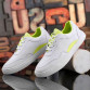 Synthetic Mens Casual Shoes White Yellow